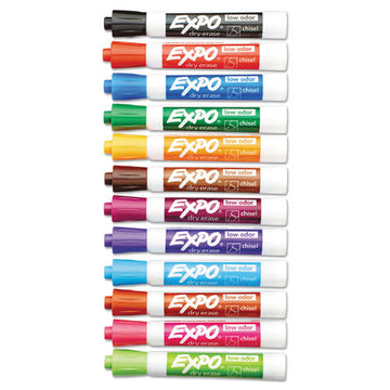 EXPO® Low-odor Dry-erase Marker, Broad Chisel Tip, Assorted Colors, 16-set freeshipping - TVN Wholesale